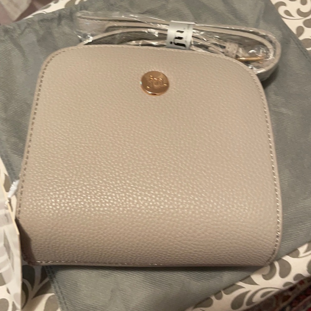 Jessica Moore Crossbody Bag NWT Taupe/Grey
